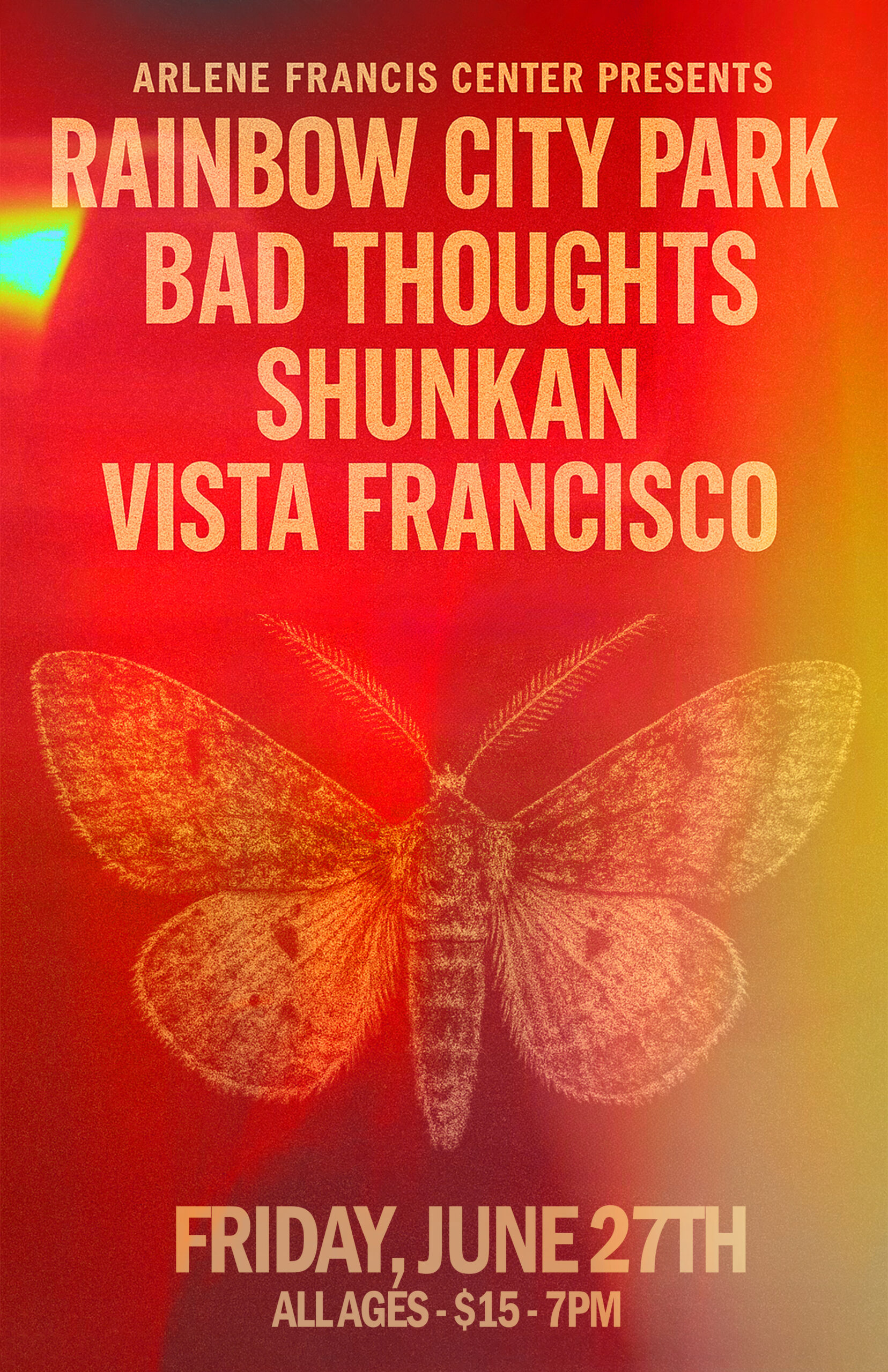 Poster for the show at the Arlene Francis Center June 27, 2025.